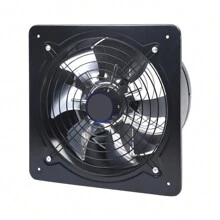 Rainaut 125W 12" (300mm) Air Extractor Fan Ventilation Exhaust Fan , 12 Industrial Ventilation Extractor Wall Mounted Air Blower Fan Exhaust Kitchen2800r/Min 110V, 35*35*17cm/13.77*13.77*6.69in - 黑色 - 查看 10