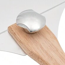 Silberner Pizzaspachtel Pizzaspachtel aus Holz und Aluminiumtechnologie. - Silber - Übersicht 4