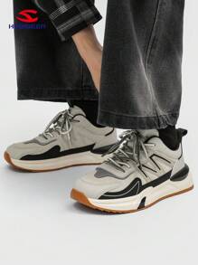 HOBIBEAR Tenis de hombre con suela gruesa, estilo campus, cómodos y a la moda para actividad física y viajes - Mihei - Ver 2