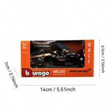 1:43 F1 Racing 2023 BRITISH GRAND PRIX McLaren MCL60 Car Imitates Real Alloy Car Model Formula