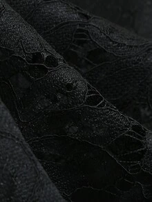 Retro Contrast Lace Sleeveless Elegant Cocktail Dress