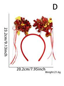 1 pièce, Serre-tête de la Saint-Valentin avec sequins en forme de cœur. Accessoire de cheveux de la Saint-Valentin en fil de métal rouge. Accessoire de photo de fête, décoration de mariage. Accessoire de cheveux pour femmes et filles. Accessoire pailleté pour carnaval, fête à thème romantique, fournitures de décoration de mariage