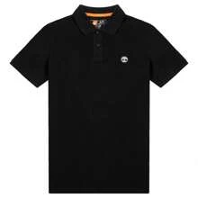 Timberland Men's Loose Fit Polo Shirt, Breathable Short Sleeve Casual T-Shirt For Summer Outdoor Activities, Size Up Is Recommended