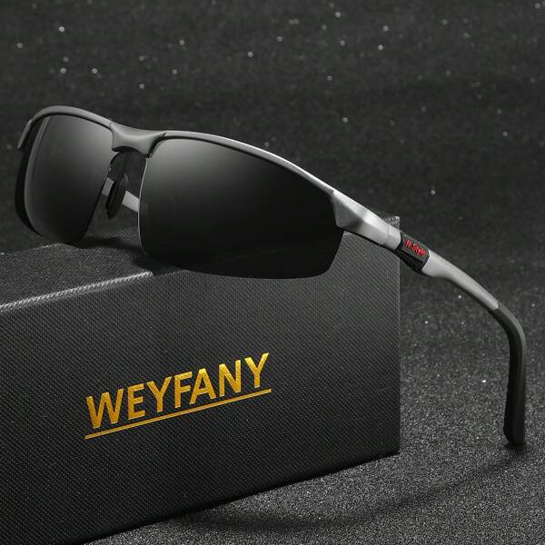 Men's Aluminum Magnesium Frameless Polarized Sunglasses, Outdoor Sports Fishing Driving UV Protection Glasses, Luxury Gift Box Packaging, New Arrivals For Summer Beach Vacation,Outdoor,Travel