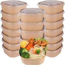 Picnic Lunch Box, Lunch Box, Fruit And Fruit Cutting Packaging Box, Kraft Paper Box - Multicolor - View 1