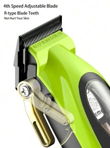 Kemei KM-2035 专业理发器 9900RPM 超高速磁力电机理发机 带底座 DLC 刀片 男士理发 10W 强劲功率高品质理发器 新年理发器 - 綠色 - 查看 6