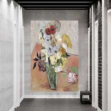 Art   Wall Art Japanese Vase With Roses And Anemones By Vincent Van Gogh  Reproduction Artwork Flowers On Canvas Wall Art For Home And Office Decorations - Framed - View 5
