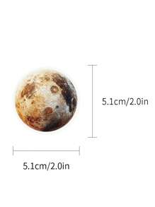 50 miếng dán trong suốt Planet PET cho sổ tay, máy tính xách tay, sổ lưu niệm, nhật ký, đàn ghi ta, mũ bảo hiểm, hộp lưu trữ, miếng dán DIY chống thấm nước, đồ dùng học tập, trở lại trường - Nhiều màu - Xem 2