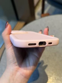 Minimalist Pink Phone Case Compatible With IPhone, Honor, Thickened Shockproof Soft Case Compatible With Mi, Redmi, Realme, Matte Touch Anti-Fingerprint Compatible With Oppo, Vivo, Pink Cotton Candy Case Waterproof Anti-Fall Scratch Resistant - Pink - View 10