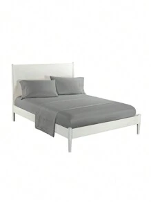 Juego de cama de tres piezas, de varios tamaños (90/105/135/150/180/200) y colores, conjunto de suave y sin estampados, ropa de cama moderna y sencilla, sábanas de un solo color, textil hogareño, color puro que no se descolora ni pierde brillo.