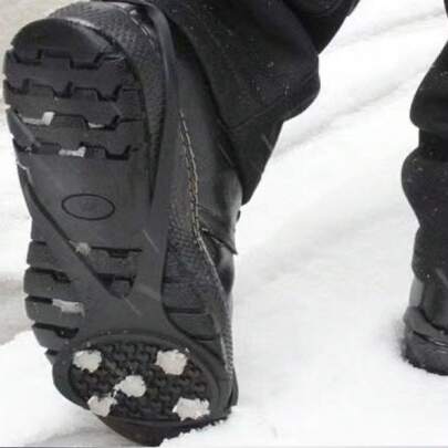 1 Pair Winter Anti-Slip Shoe Spikes, Snow Cleats For Ice And Snow, Outdoor Traction Crampons For Hiking, Climbing