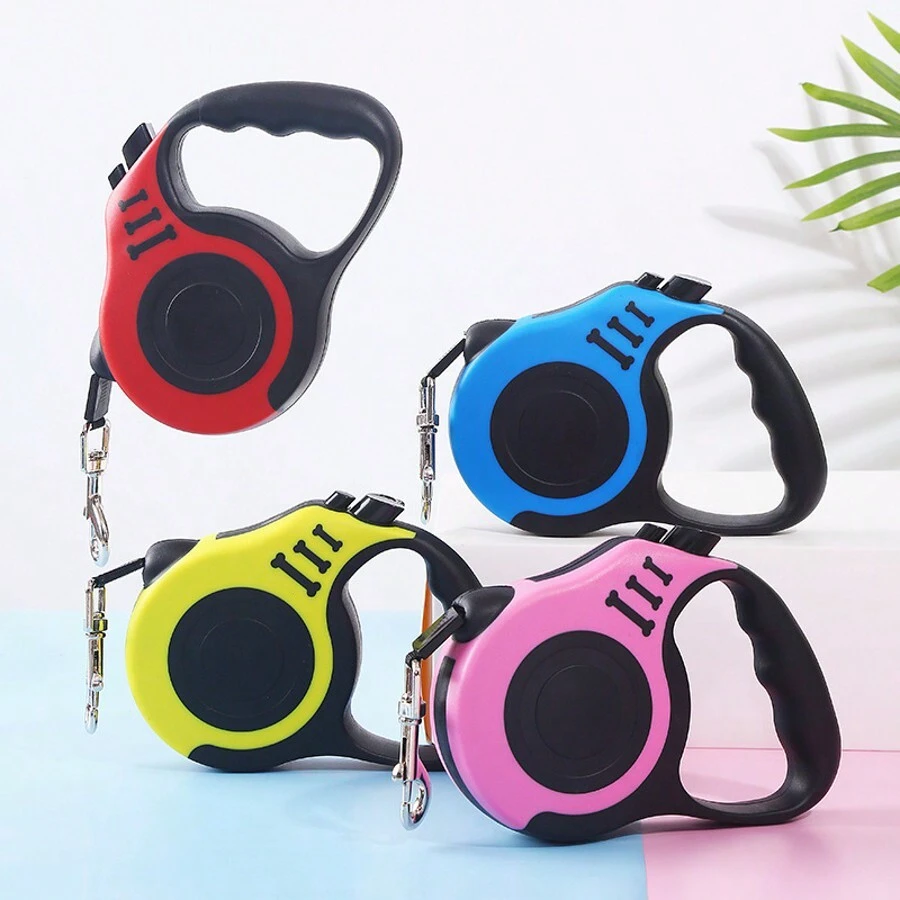 LIXUN 1 Dây Xích Chó Có Thể Thu Vào Tự Động Bằng Nylon 3M/5M, Dây Dẫn Đi Bộ Cho Chó Con Giống Nhỏ, Dây Kéo Thú Cưng Rảnh Tay Di Động, Gói Thẻ, Nhiều Màu Sắc - Nhiều màu - Xem 1