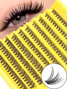 200pcs Individuals Cluster Eyelashes DIY Eyelash Extension, 8-16mm Mixed Natural & Thick, Reusable, Suitable For Beginners Lash Clusters,Eye Lash Clusters,Individual Eyelashes,Lashes,Fake Lashes - D - View 9