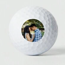 [Personnalisé] 12/20pièces Photo de golfeur personnalisée moderne, balle de pratique de golf à offrir pour la Saint-Valentin, anniversaire de mariage, Noël, meilleur cadeau pour la famille, les bons amis, les collègues