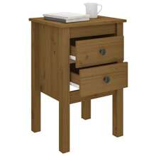 VidaXL Bedside Tables 2 Pcs Honey Brown 40x35x61.5 Cm Solid Pinewood