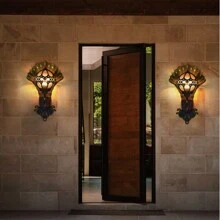 Vintage Peacock-Inspired Outdoor Wall Fixture - Durable Garden And Porch Illumination For Traditional And Elegant Exterior Settings - 彩色 - 查看 4