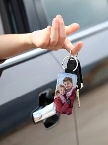 Custom Double-Sided Photo Heat Transfer Keychain, Photo Printing Personalized Pattern Logo Pendant, Valentine's Day Gifts, Gifts For Parents And Friends, Party Souvenirs, Printed Logo As Promotional Materials, Beautiful Bag Pendant, Key Chain Decoration Pendant, Anniversary Gift, Father's Day And Mother's Day Gift Valentines,Colorful,Cute,Adorable,Funny,Kawaii,Y2K,Stylish,Unisex,Casual,Custom,Personalized,Unique,Customized,Ideal Gifts For Him,Ideal Gifts For Her,Her,Boyfriend,Girlfriend,Family,Friends,School Supplies,Back To School,For Office,For School,For Classroom,For Teacher Gifts,For University,For Colleague,For Dorm Rooms,For Teacher,For Boys And Girls,For Teenagers,Junior High School Students,Middle School Students,High School Senior High School Students,College Students,University Students,Freshman,Sophomore,Underclassmen,Delicate Romance, Utilitarian Chic