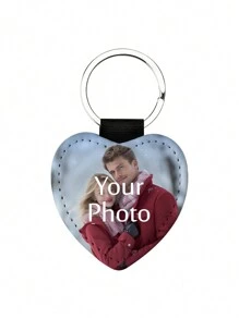 Custom Double-Sided Photo Heat Transfer Keychain, Photo Printing Personalized Pattern Logo Pendant, Valentine's Day Gifts, Gifts For Parents And Friends, Party Souvenirs, Printed Logo As Promotional Materials, Beautiful Bag Pendant, Key Chain Decoration Pendant, Anniversary Gift, Father's Day And Mother's Day Gift Valentines,Colorful,Cute,Adorable,Funny,Kawaii,Y2K,Stylish,Unisex,Casual,Custom,Personalized,Unique,Customized,Ideal Gifts For Him,Ideal Gifts For Her,Her,Boyfriend,Girlfriend,Family,Friends,School Supplies,Back To School,For Office,For School,For Classroom,For Teacher Gifts,For University,For Colleague,For Dorm Rooms,For Teacher,For Boys And Girls,For Teenagers,Junior High School Students,Middle School Students,High School Senior High School Students,College Students,University Students,Freshman,Sophomore,Underclassmen,Delicate Romance, Utilitarian Chic