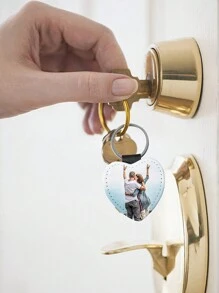 Custom Double-Sided Photo Heat Transfer Keychain, Photo Printing Personalized Pattern Logo Pendant, Valentine's Day Gifts, Gifts For Parents And Friends, Party Souvenirs, Printed Logo As Promotional Materials, Beautiful Bag Pendant, Key Chain Decoration Pendant, Anniversary Gift, Father's Day And Mother's Day Gift Valentines,Colorful,Cute,Adorable,Funny,Kawaii,Y2K,Stylish,Unisex,Casual,Custom,Personalized,Unique,Customized,Ideal Gifts For Him,Ideal Gifts For Her,Her,Boyfriend,Girlfriend,Family,Friends,School Supplies,Back To School,For Office,For School,For Classroom,For Teacher Gifts,For University,For Colleague,For Dorm Rooms,For Teacher,For Boys And Girls,For Teenagers,Junior High School Students,Middle School Students,High School Senior High School Students,College Students,University Students,Freshman,Sophomore,Underclassmen,Delicate Romance, Utilitarian Chic