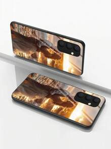 1 pieza Funda de teléfono de vidrio templado personalizable y de alta definición compatible con el iPhone 16 Pro Max/S24 Ultra/Redmi y otros modelos