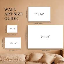 1 Pc Motivational Framed Canvas Wall Decor Poster Home Office Studio Believe Inspirational Art Print Living Room Art - 彩色 - 查看 7