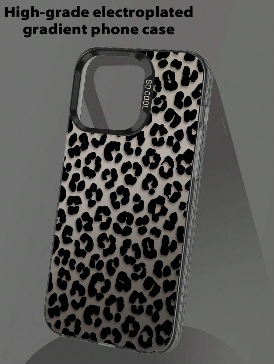 1个IMD激光渐变黑色TPU+PC软硬泼墨豹纹防震手机壳，兼容/苹果/三星/三星/红米/OPPO/苹果16 Pro Max/15 Pro Max/三星Galaxy S21 FE 5G/三星Galaxy S25 Ultra/三星Galaxy S24 Ultra 5G/Poco X5 Pro，防水防摔防刮，国际版，非国内版 - 黑色 - 查看 1