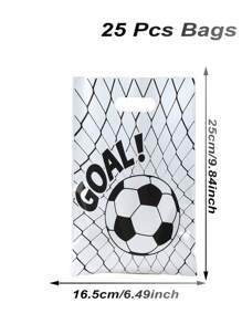 10/25/50 件足球主题礼品袋、足球礼品包装袋、手提袋、小礼品袋、足球运动主题生日派对用品、礼品包装袋、足球派对礼品袋、足球球迷会议用品、足球活动用品、婚礼装饰、迎婴派对用品、新娘送礼会礼品、节日派对用品 - 足球 - 查看 10