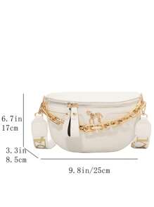 Women's Casual Crossbody Bag Fashion Shoulder Bag Simple Style Chest Bag Belt Bag