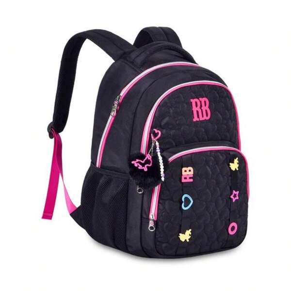 Loja Megalomania Mochila Costas Rebecca Bonbon preto Rosa Roxo Azul Chaveiro Bolsa Juvenil Colegial Adolescente Escolar Espaçosa Clio