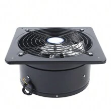 Rainaut 125W 12" (300mm) Air Extractor Fan Ventilation Exhaust Fan , 12 Industrial Ventilation Extractor Wall Mounted Air Blower Fan Exhaust Kitchen2800r/Min 110V, 35*35*17cm/13.77*13.77*6.69in - 黑色 - 查看 8