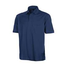 Result Mens Apex Polo Shirt (Navy) - 200gsm 50% Cotton/50% Polyester - Navy Blue - View 1