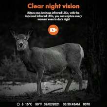 Solar Powered Wildlife Camera 48MP 4K 2500mAh Lithium Battery Rechargeable Trail Game Hunting Camera 0.1s Trigger Time 120° Detection Angle Night Vision Motion Activated - Green1 - View 9