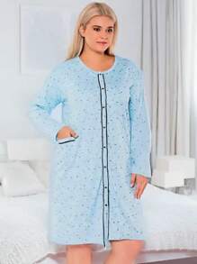 Royalfashion Dames Nachthemd Met Print PLUS SIZE