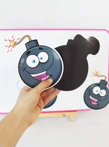 BELLKIDS 1 卡通冰箱贴，炸弹风格，白板贴，黑板贴，搞笑贴，炸弹磁铁贴，团体游戏比赛道具，创意游戏，教学工具，返校
