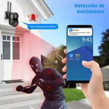 2NLF ®Cámara De Segurida d Exterior Inalambricas 3mp 38 Led 5G WIFI - Blanco y Negro - Ver 4