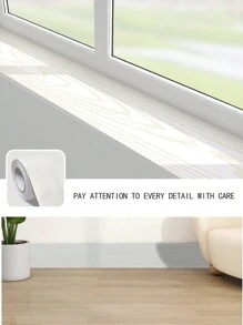 1 Roll Of 20cm*500cm Window Sill Board Self-Adhesive Window Frame Set Wood Grain Board Bay Window Pad Door Window Sill Renovation Sticker Waterproof Moisture-Proof Sun-Proof Non-Fading Sticker Very Suitable For Dormitory And Bedroom Wallpaper Decoration, Renovation Stickers Peel Wall Panels, Wall Paper, Wallpapers, Spring Decoration Items Refresh Your Home, Rama Decoration Stickers Easter Gifts Birthday Graduation Wall Stickers Room Decor Wall Decor Wall Sticker