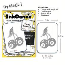1 Kit "Table Tennis 8" Eight Revolutionary Technology Tattoos, Semi-Permanent Tattoos, Temporary Tattoos, Long Lasting, Men Women Fake Tattoos, Water-Resistant, Authentic Tattoo Look, Plant-Based, Present X103
