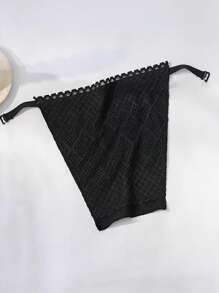 1pc Ladies' Rhombic Double Lace Breathable Fashion Bra False Collar, Suitable For Daily Wear Accessory