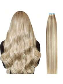 20 件直发胶带 100% 雷米真人发片适用于沙龙丝滑直发无缝隐形 P4/27# 钢琴色适合稀疏发质女士自然外观优质胶带接发 - S18/613 - 查看 8