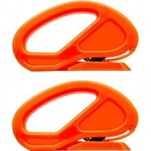 2 Packs Snitty Safety Vinyl Film Cutter Paper Carbon Fiber Cutting Tool Wraps Cutter Craft Knife Utility Knife Film Wrap Paper Cutter With Razor Blade For Window Tint, Car Wrap, Craft Making, Tools For Men - Orange - View 1