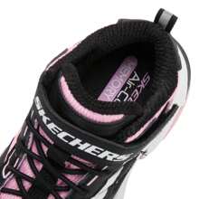 Skechers 女童时尚熊猫鞋，厚底运动鞋，可爱休闲鞋，302582L-BKWP - 黑色/白色/粉紅色 - 查看 6