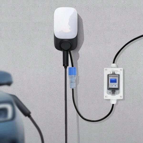 HaroldDol HaroldDol Mobiler digitaler Stromzähler, tragbarer digitaler LED-Stromzähler, digitaler LED-Anzeigezähler LED Mobile Digitale Stromzähler Elektrizitätsmessgerät Anzeigezähler Stromzähler