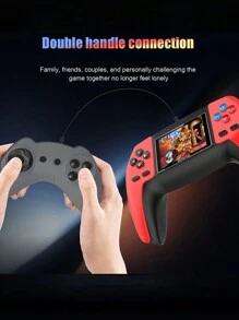 P5 Portable Wireless Controller Screen All-In-One Machine, Rechargeable Function, Equipped With 2.4-Inch Screen, Two Player Battle Game Handheld Device - Red - View 5