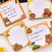 1 套 4 本，200 张 Capybara Notes 便利贴，学生记事本，办公室留言便签，计划器装饰贴纸学校用品，返校 - 彩色 - 查看 6