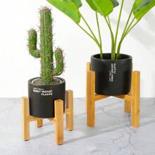 Small Durable Wooden Flower Pot Trays, Flower Pot Rack, Strong Freestanding Bonsai Stand, Indoor Display Plant Stand For Garden And Home