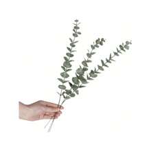 12pcs Artificial Eucalyptus Leaves Branches, Suitable For Wedding Decoration, Mother's Day, Home Decor - Green - View 5