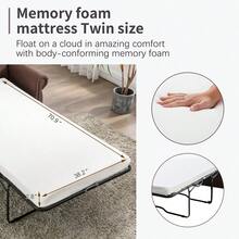 57.5" Orisfur Pull Out Sofa Bed  Loveseat Sleeper With Twin Size Memory Mattress For Living Room Spaces, Brown - Multicolor - View 6