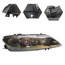 Halogen Headlights Assembly Fit For Right Side Headlamp Black Housing Headlight