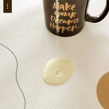 Sottopiatti moderni e minimalisti in PU, resistenti all'acqua e all'olio, tonde, igieniche e riutilizzabili, per isolamento calore sul tavolo da pranzo - Multicolore - Visualizzare 11