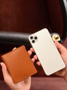 1 Peça Porta-cartão de Homem Ultrafino, Carteira Pequena Dobrada Dupla, Simples Fivela Anti-magnética com Múltiplos Slots, Armazenamento de Cartão de Crédito para Casal, Adequado para Adolescentes, Casual de Verão, Outdoor, Atlético, Viagem, Presentes de Formatura ou Aniversário, Acessórios de Vestimenta